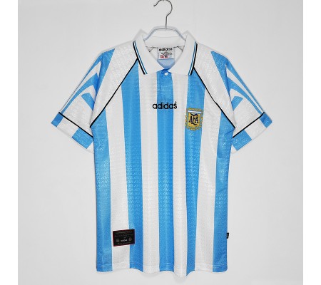 Argentina 1997 Home Retro Soccer Jersey